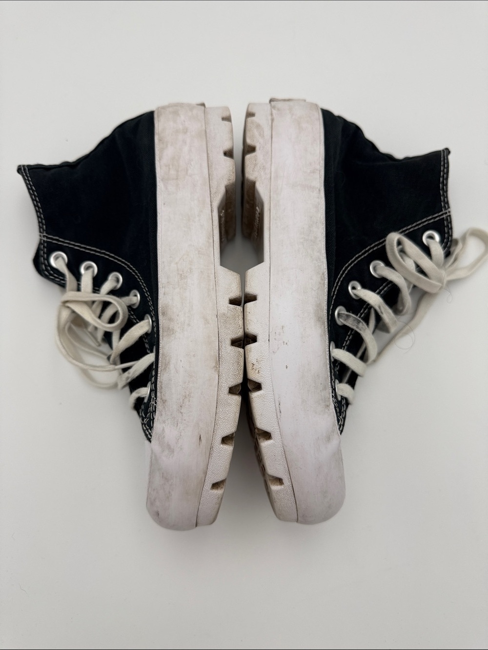 Bundle of Alexander McQueen Pastel Blue Sneakers with Pink Heel Tab and Converse - Picture 11 of 16